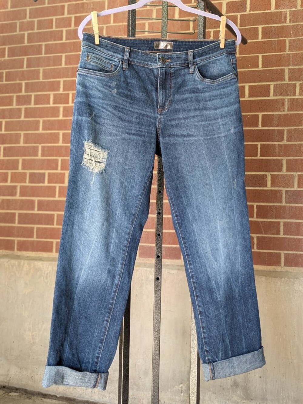 Kut From The Kloth Catherine Boyfriend Jeans Womens Denim Mid Rise Stretch 10